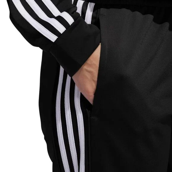 adidas Women's 3-Stripes 2pc Set Tracksuit Black Activewear Size S New - Picture 2 of 8
